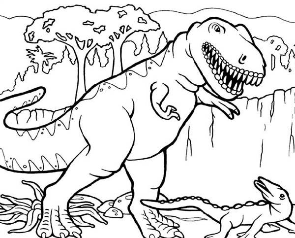 dinosaurs coloring pages t rex at getcolorings | free