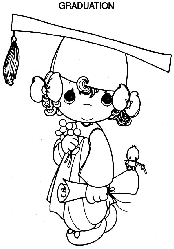 600x858 Professor Handed Diploma To Student On Graduation Day Coloring