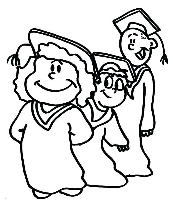 600x728 Graduation Cap Coloring Page