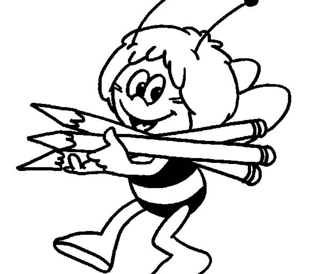 1024x900 Crayon Pencil Coloring Page Printable Pages For Kids Case Stock