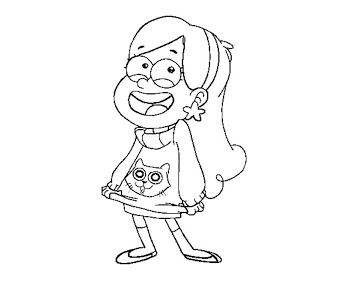 10 Mabel Pines Coloring Page 338x282 10 Mabel Pines Coloring Page