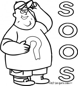 Printable Gravity Falls Characters Soos Coloring Pages For Kids 307x338 Printable Gravity Falls Characters Soos Coloring Pages For Kids