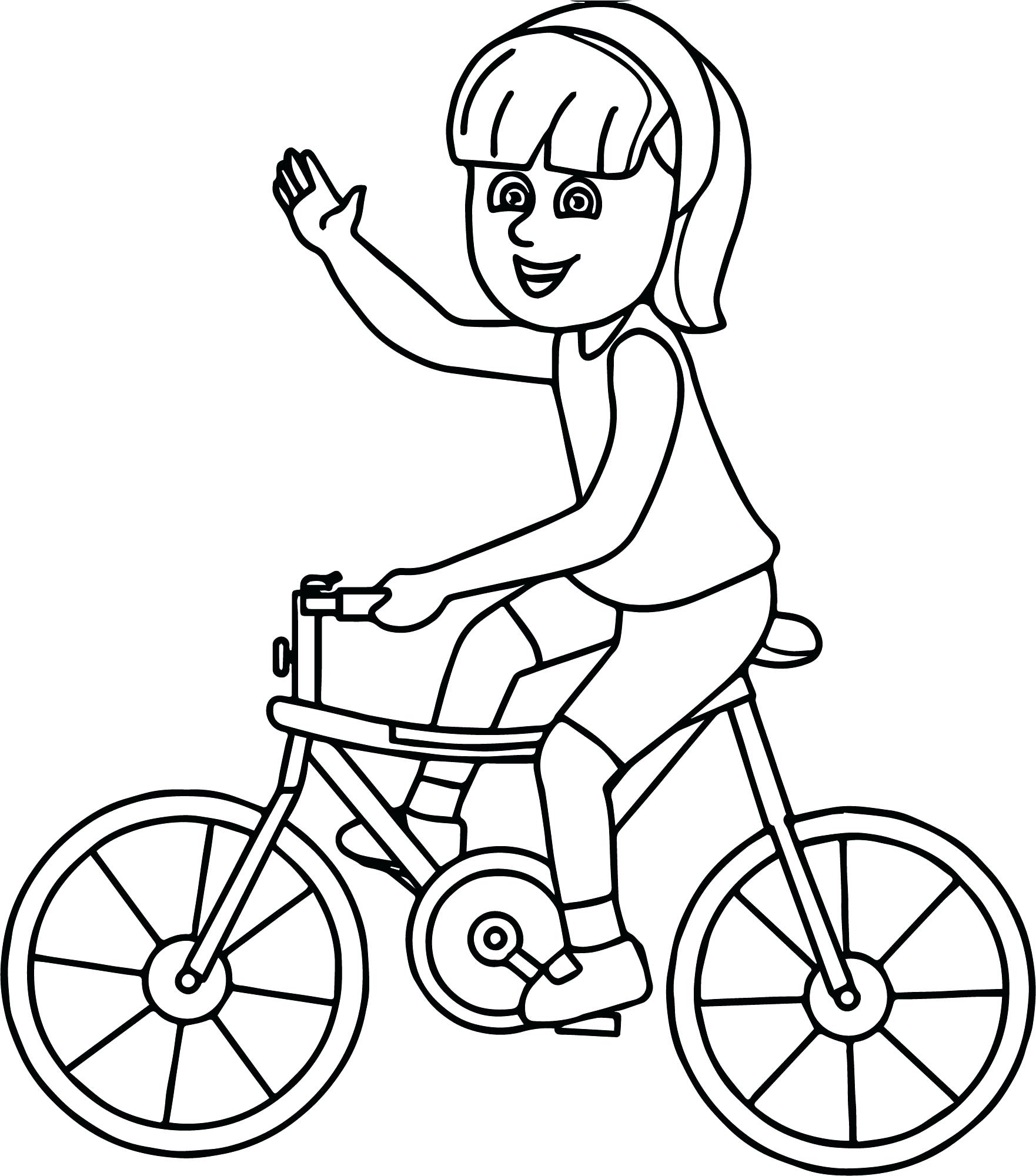 1762x2000 Dirt Bike Coloring Pages Riding Girl On Bicycle Page Helmet