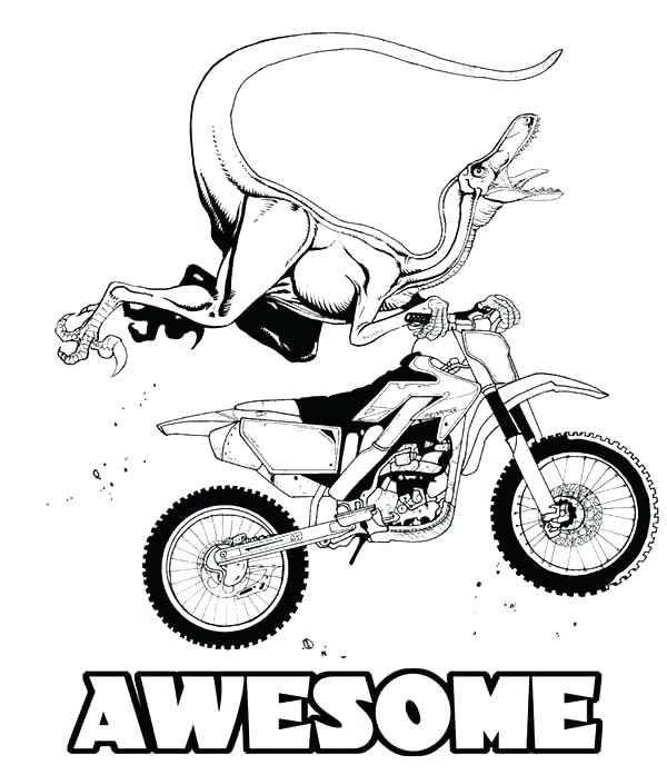 600x697 Motocross Coloring Pages Motocross Coloring Pages Awesome Ride