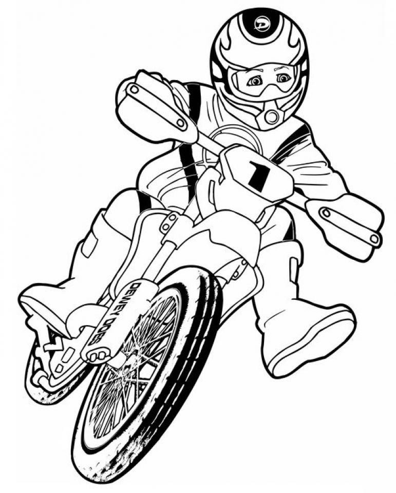 Free Printable Dirt Bike Coloring Pages 771x960 Free Printable Dirt Bike Coloring Pages