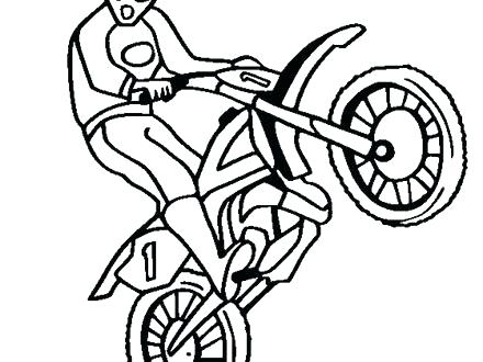 440x330 Dirtbike Coloring Pages Trend Dirt Bike Color Pages Best