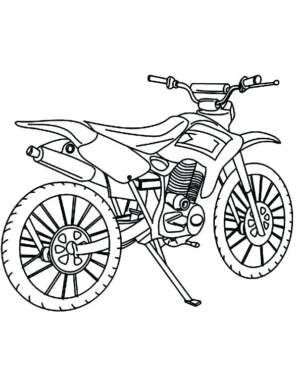 600x775 Dirt Bike Coloring Pages