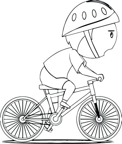 Bicycle Coloring Page 424x500 Bicycle Coloring Page