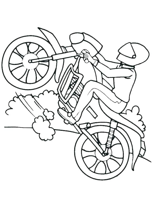 Bike Coloring Pages 612x792 Bike Coloring Pages