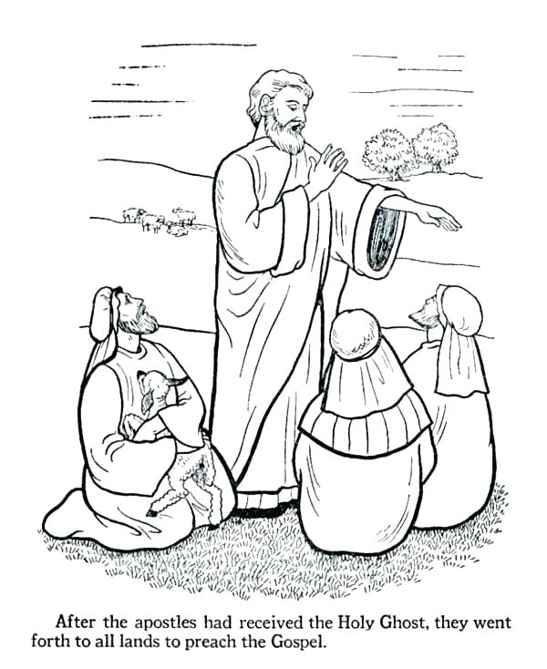 600x734 Disciples Coloring Pages Printable Disciples Coloring Page And