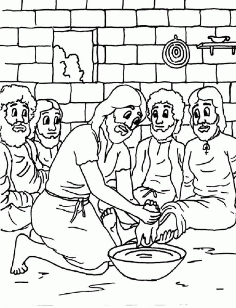 786x1024 Incredible Disciples Coloring Page Pin Pict Of Jesus And The Trend