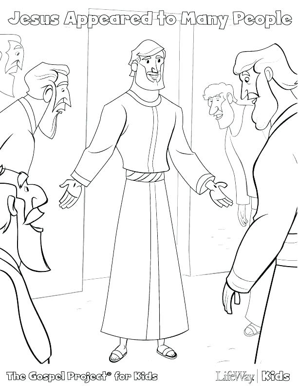 612x792 Jesus And The Disciples Coloring Pages Click To See Printable