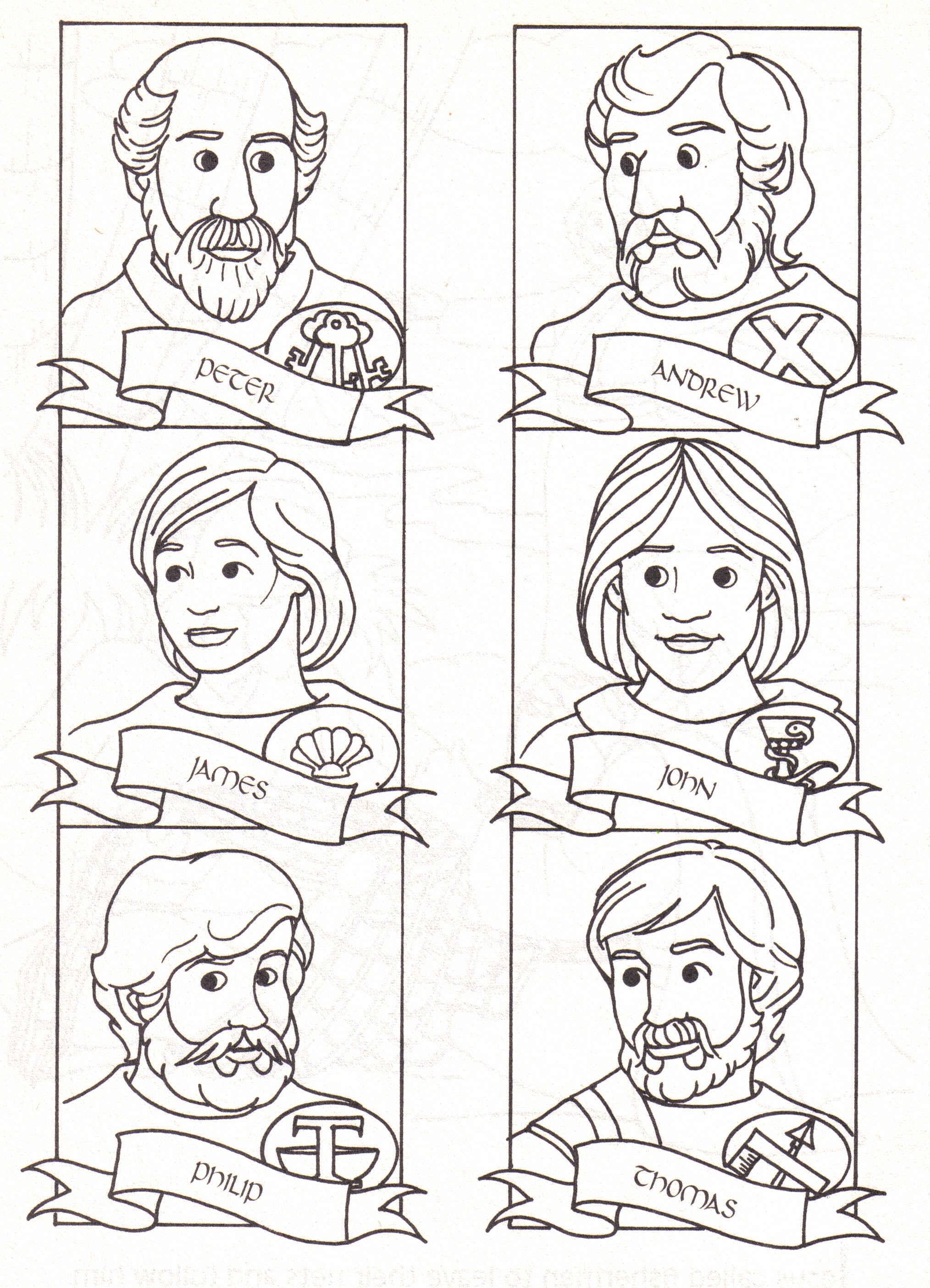 2028x2809 12 Disciples Coloring Page Download. I Was Thinkingbout Making