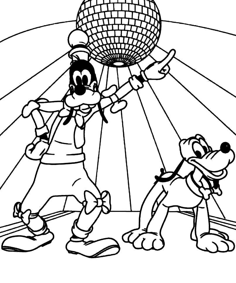 806x966 Goofy Disney Junior Coloring Pages Disney Coloring Pages