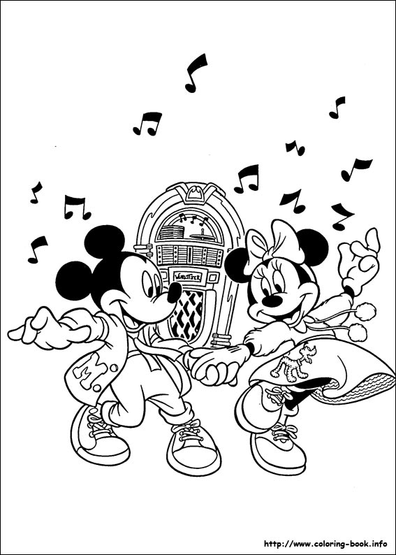567x794 Mickey Coloring Picture