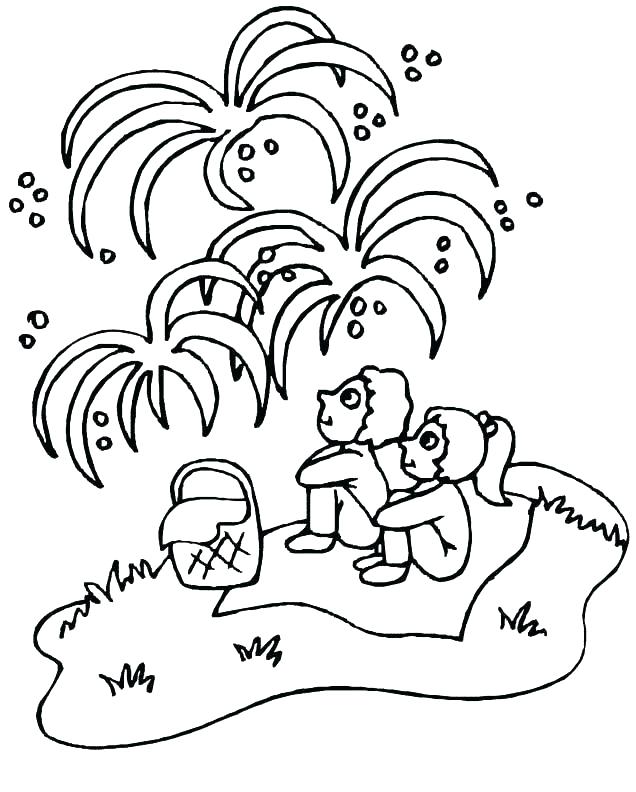 636x792 4th Of July Coloring Page