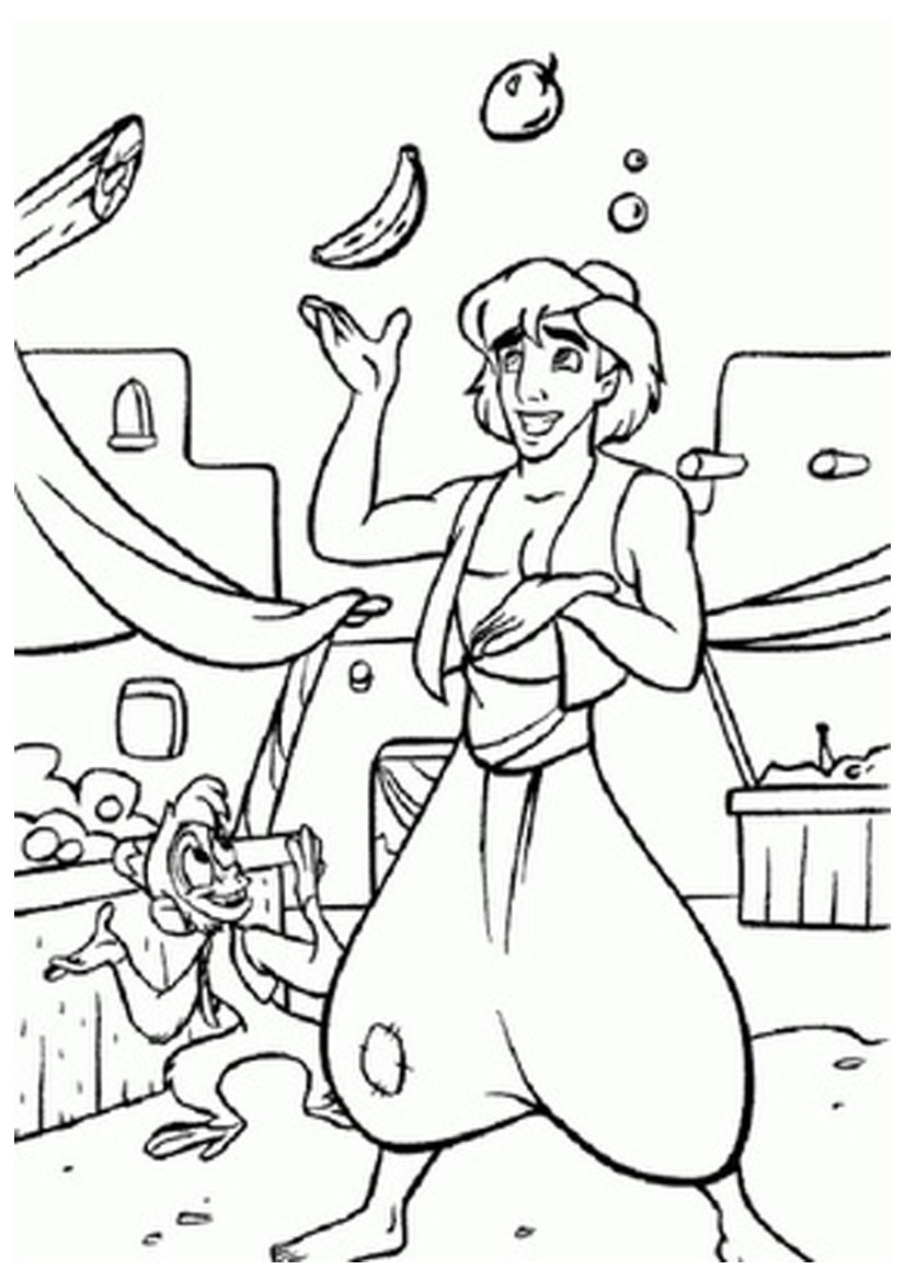 Disney Aladdin Coloring Pages Free Coloring Pages 826x1169 Disney Aladdin Coloring Pages Free Coloring Pages