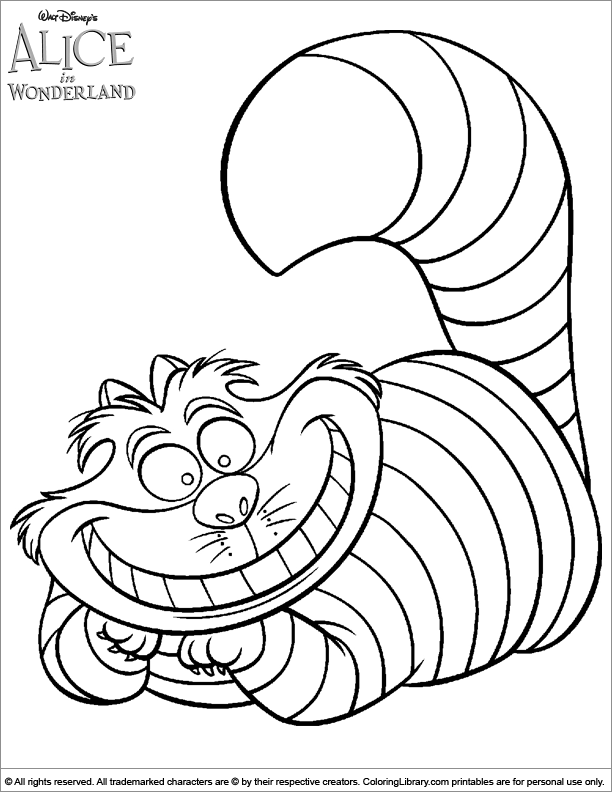 Alice In Wonderland Coloring Pages Alice In Wonderland Coloring 612x792 Alice In Wonderland Coloring Pages Alice In Wonderland Coloring