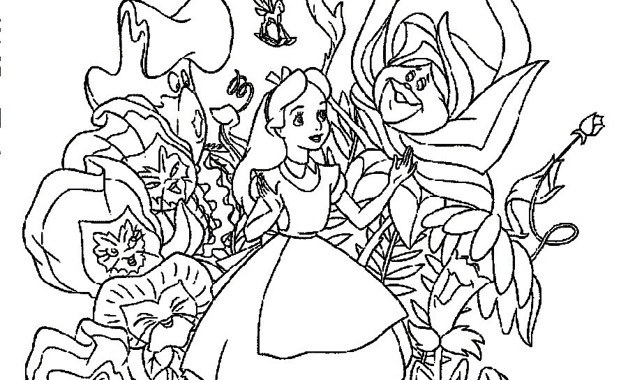 Coloring Pages Disney Alice In Wonderland Many Interesting General 900x544 Coloring Pages Disney Alice In Wonderland Many Interesting General