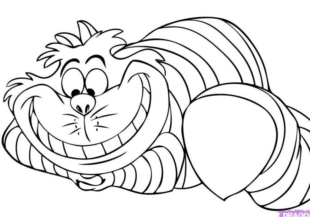 Free Alice In Wonderland Cartoon Coloring Pages For Kids Animals 1024x718 Free Alice In Wonderland Cartoon Coloring Pages For Kids Animals