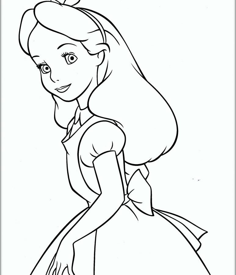 Disney Alice In Wonderland Coloring Pages at GetColorings.com | Free ...