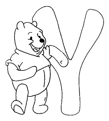 367x409 Coloring Pages Winnie The Pooh Alphabet