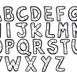 268x268 Abc Coloring Pages, Disney Alphabet And Alphabet Coloring Pages