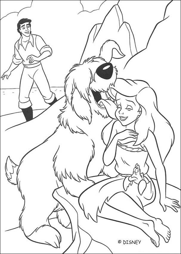 The Little Mermaid Coloring Pages 607x850 The Little Mermaid Coloring Pages