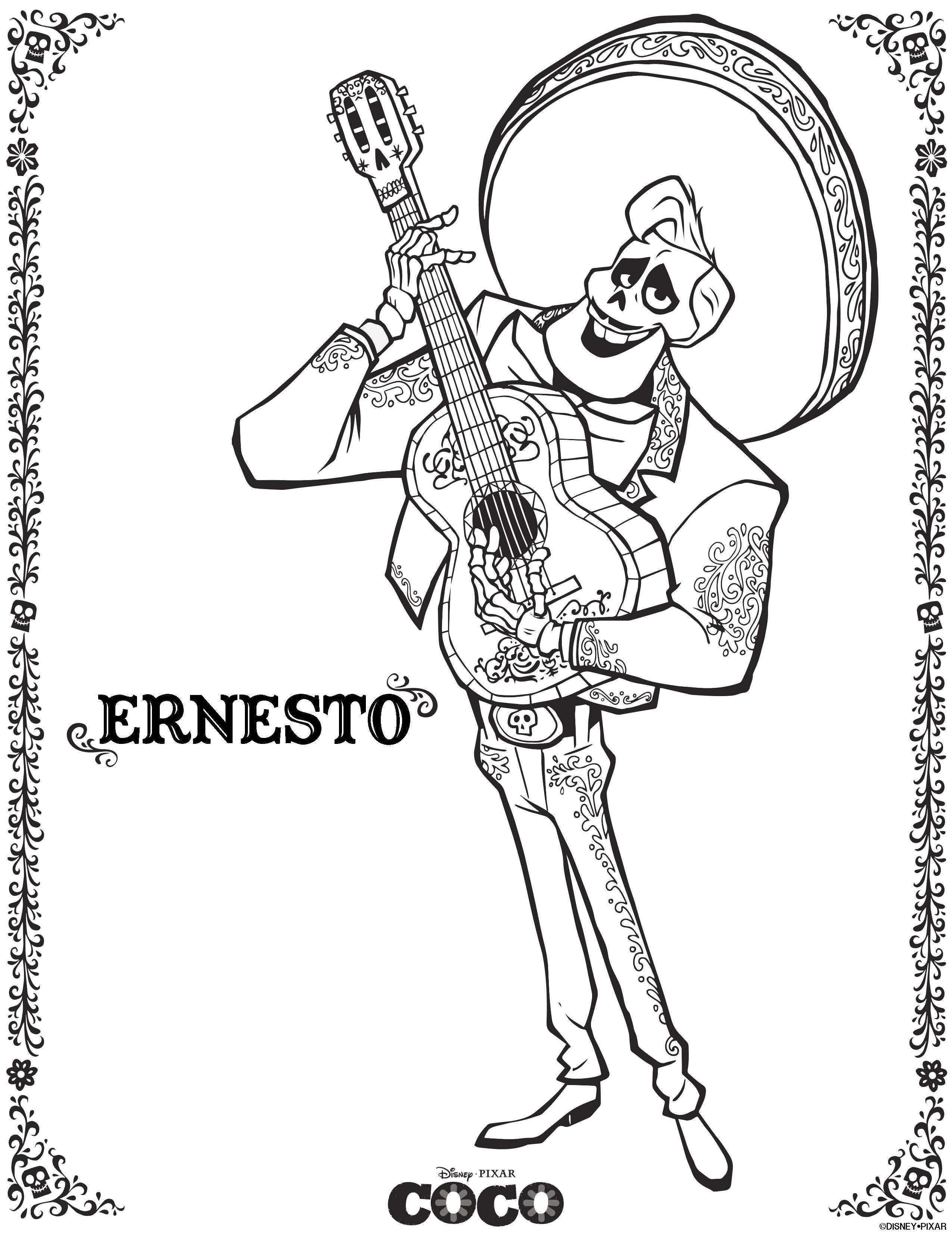 Disney Pixar's Coco Preview With Coloring Pages And A Family Fun 2550x3300 Disney Pixar's Coco Preview With Coloring Pages And A Family Fun