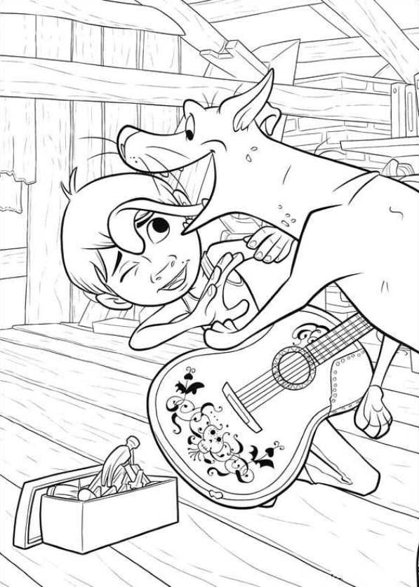 Kids N 23 Coloring Pages Of Coco 597x837 Kids N 23 Coloring Pages Of Coco