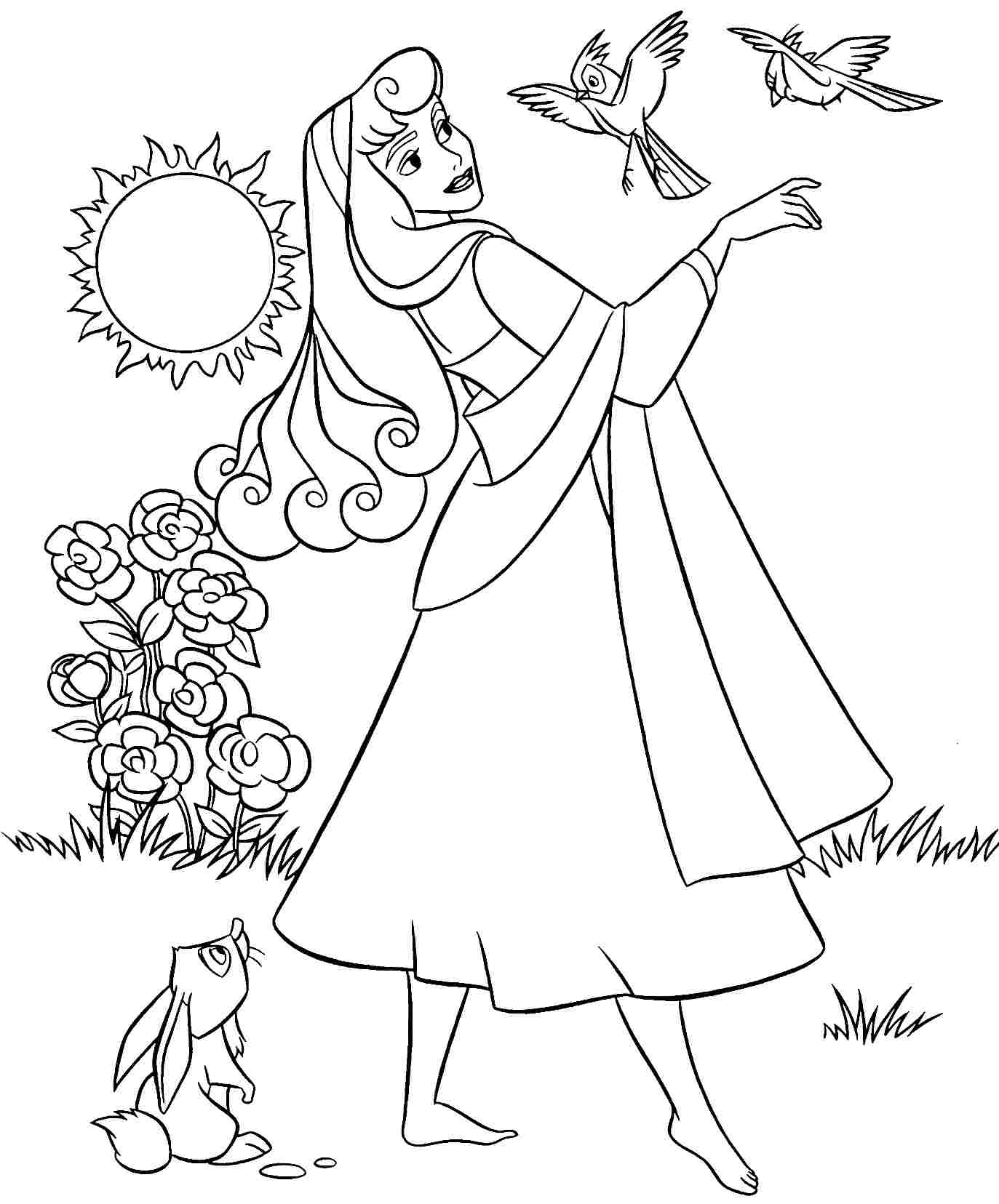 Disney Princess Coloring Pages Sleeping Beauty For Aurora 1373x1656 Disney Princess Coloring Pages Sleeping Beauty For Aurora