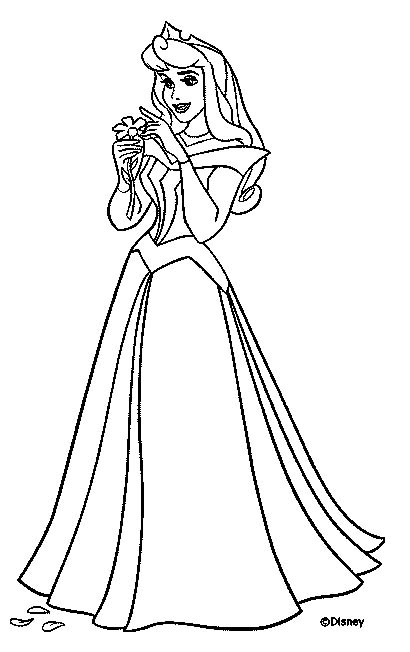 Princess Coloring Page Print Pictures To Color On Sleeping Beauty 410x652 Princess Coloring Page Print Pictures To Color On Sleeping Beauty