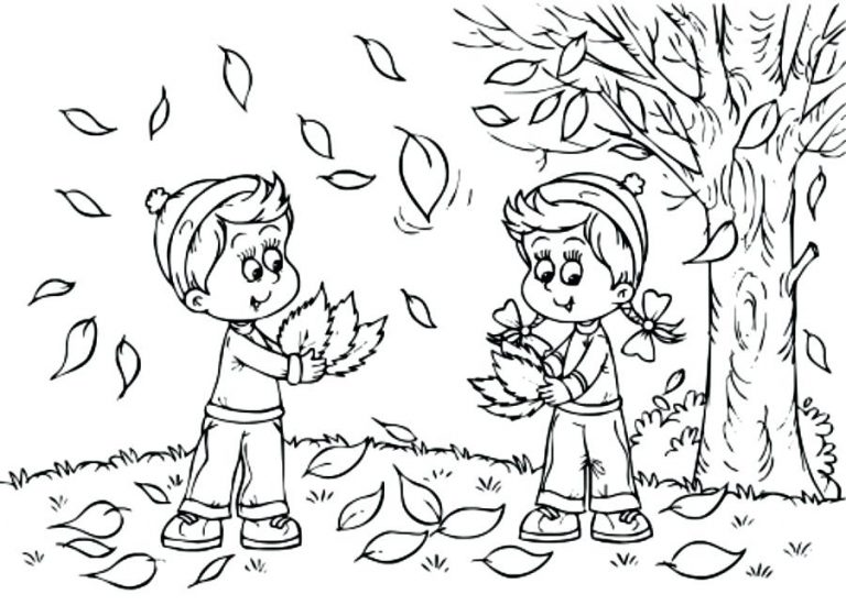 Autumn Coloring Pages Free Printable Fall Best Disney Book 768x550 Autumn Coloring Pages Free Printable Fall Best Disney Book