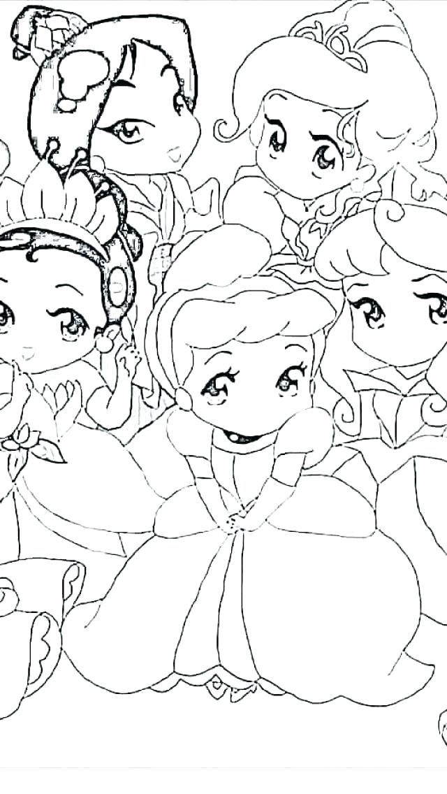 Coloring Pages Of Princesses In Disney Baby Princess Coloring 640x1136 Coloring Pages Of Princesses In Disney Baby Princess Coloring