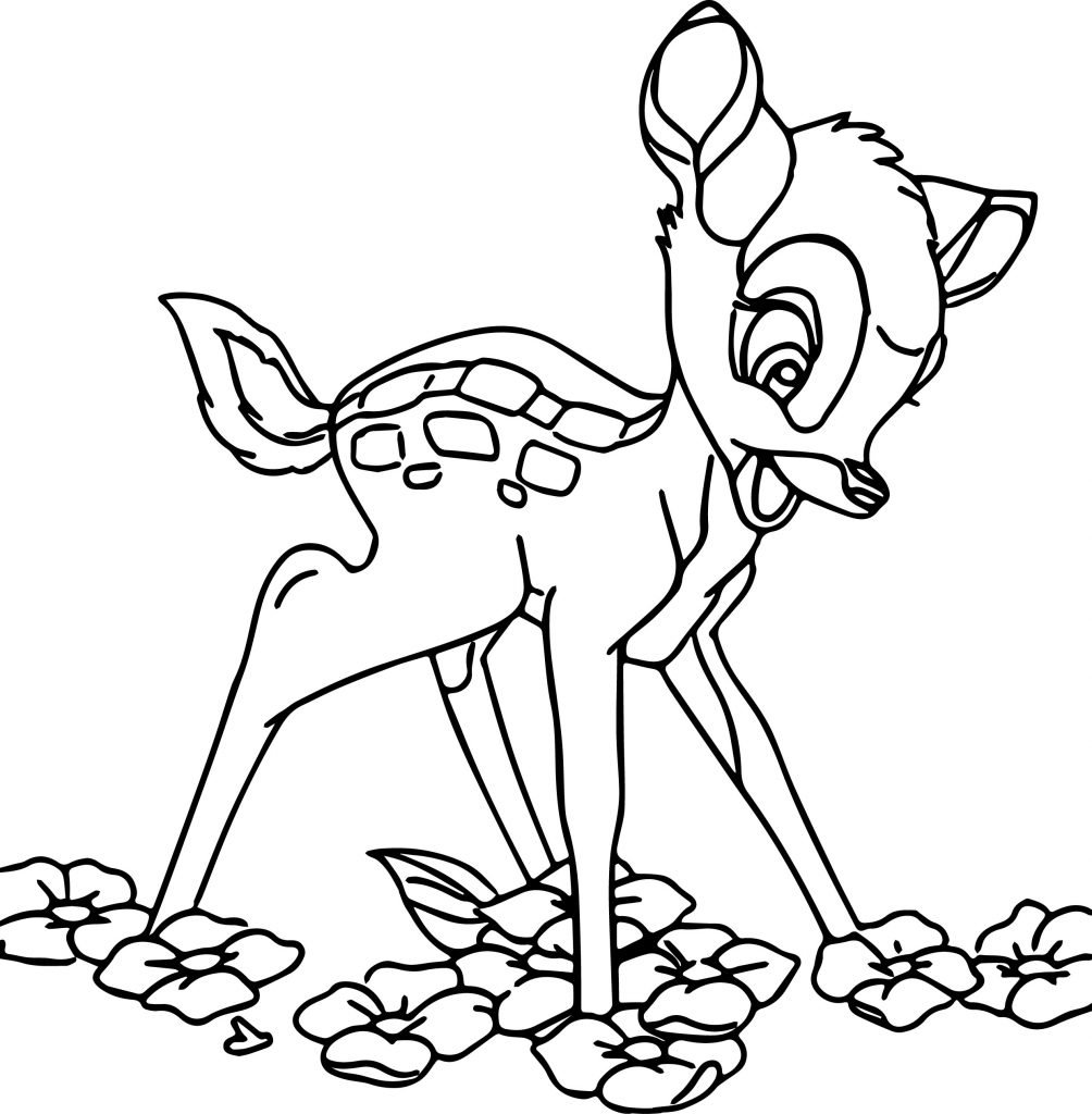 1004x1024 Cartoon Disney Bambi Coloring Pages Printable Cartoons 2 Games