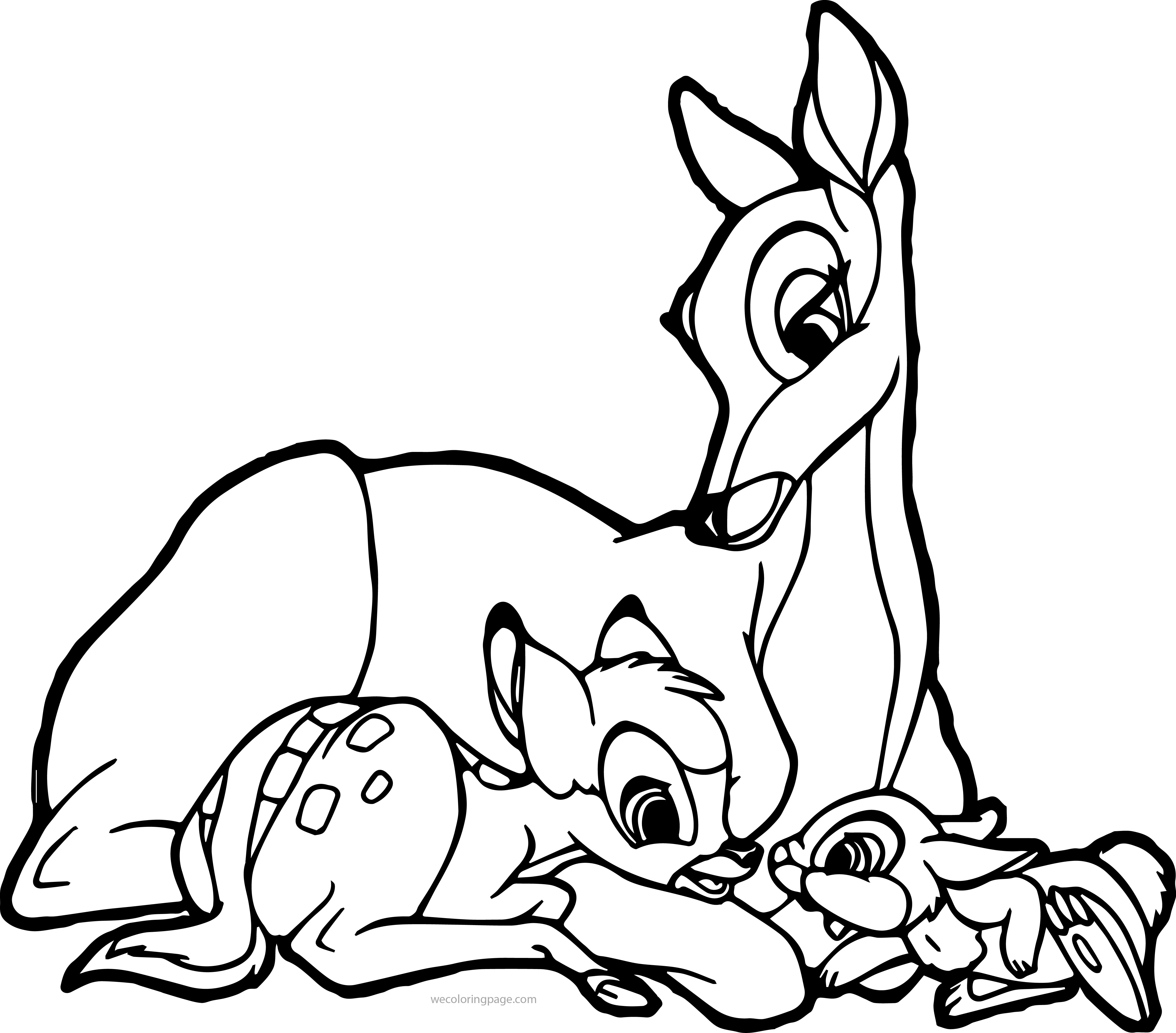 4873x4279 Disney Bambi And Faline Coloring Pages Wecoloringpage