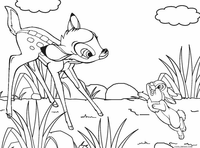 700x519 Printable Bambi Coloring Pages For Kids Cool2bkids