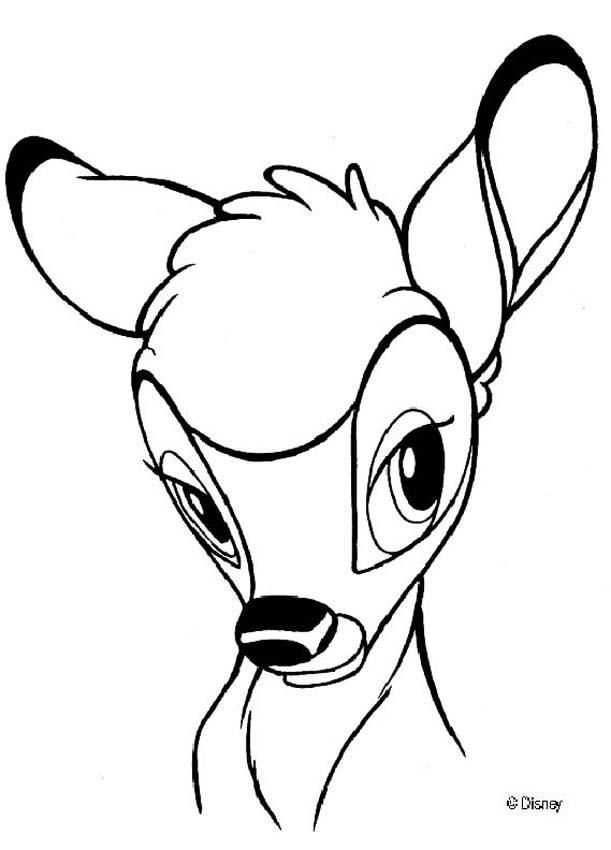 611x850 Bambi Coloring Pages