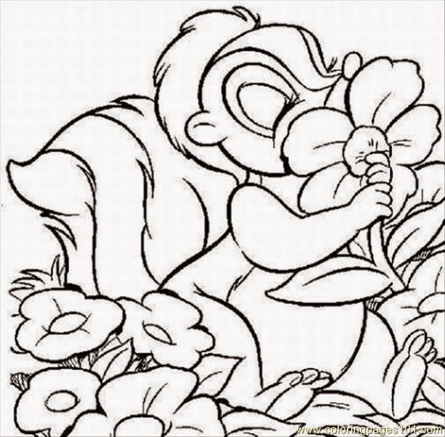 650x638 Bambi Coloring Pages