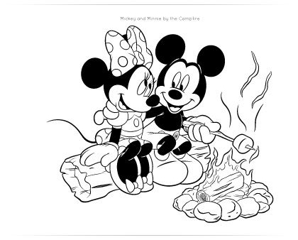 Disney Camping Coloring Pages 420x338 Disney Camping Coloring Pages