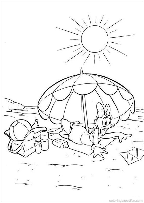 Download Daisy Shock At The Beach Disney Coloring Pages Or Print 571x800 Download Daisy Shock At The Beach Disney Coloring Pages Or Print