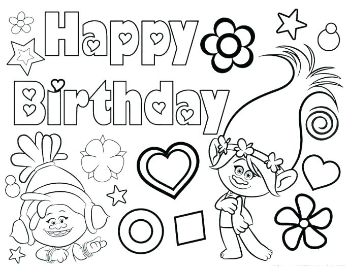 Disney Birthday Coloring Pages 687x530 Disney Birthday Coloring Pages
