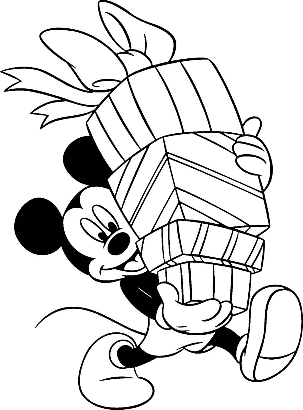 Disney Christmas Coloring Pages For Kids Disney Mickey Christmas 1057x1432 Disney Christmas Coloring Pages For Kids Disney Mickey Christmas
