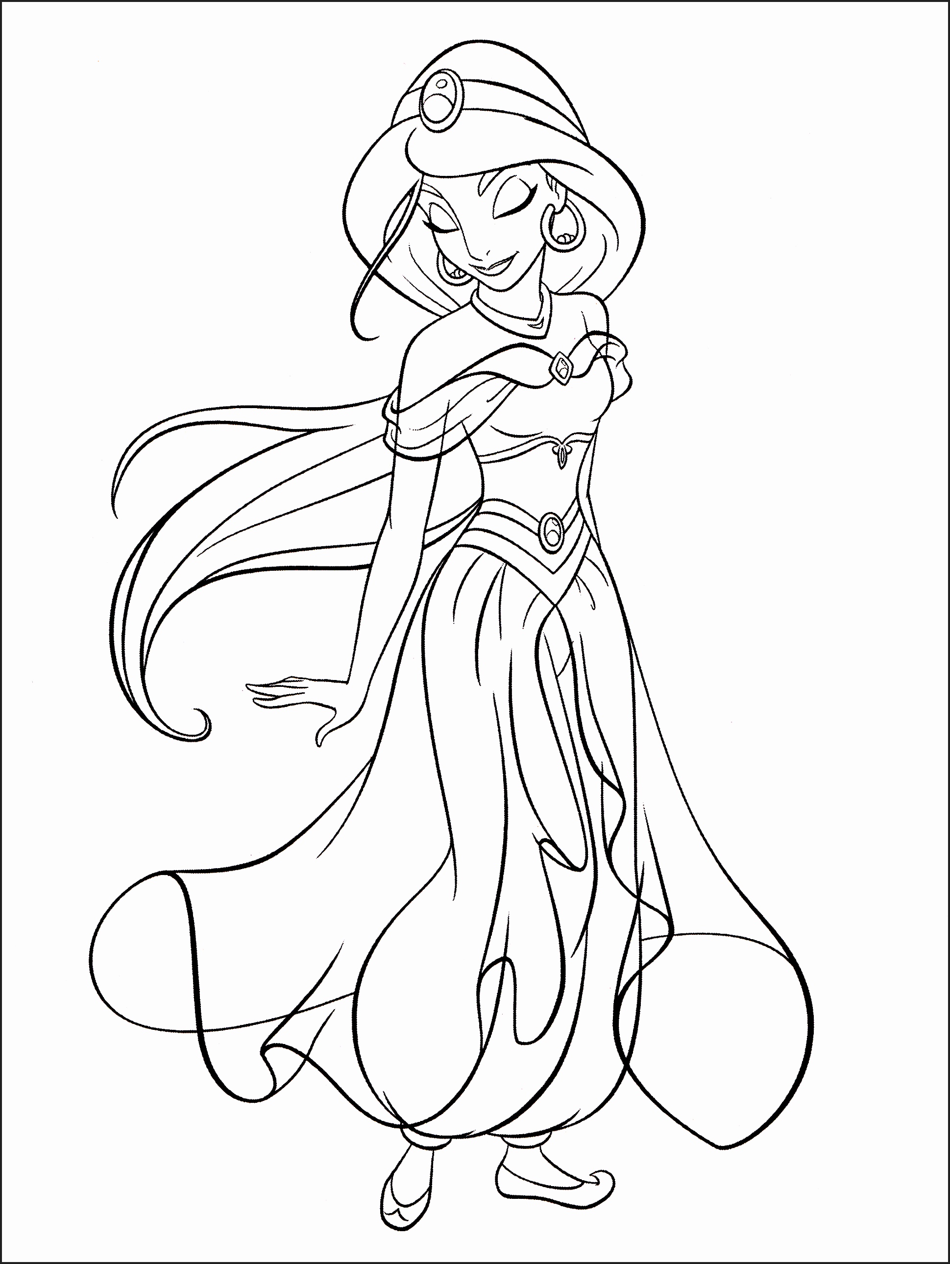 1939x2580 Coloring Pages Princess Disney Newcoloring123