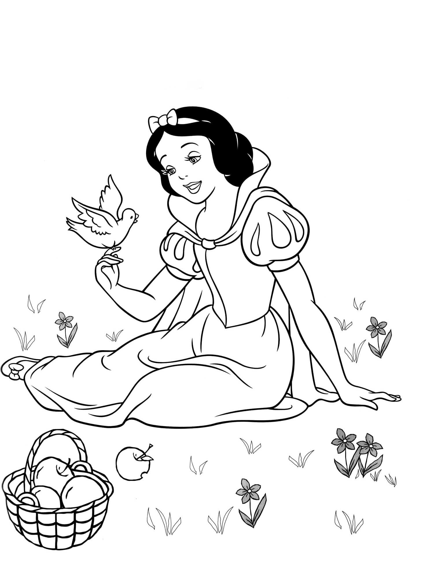 Disney Black And White Coloring Pages at GetColorings.com | Free ...