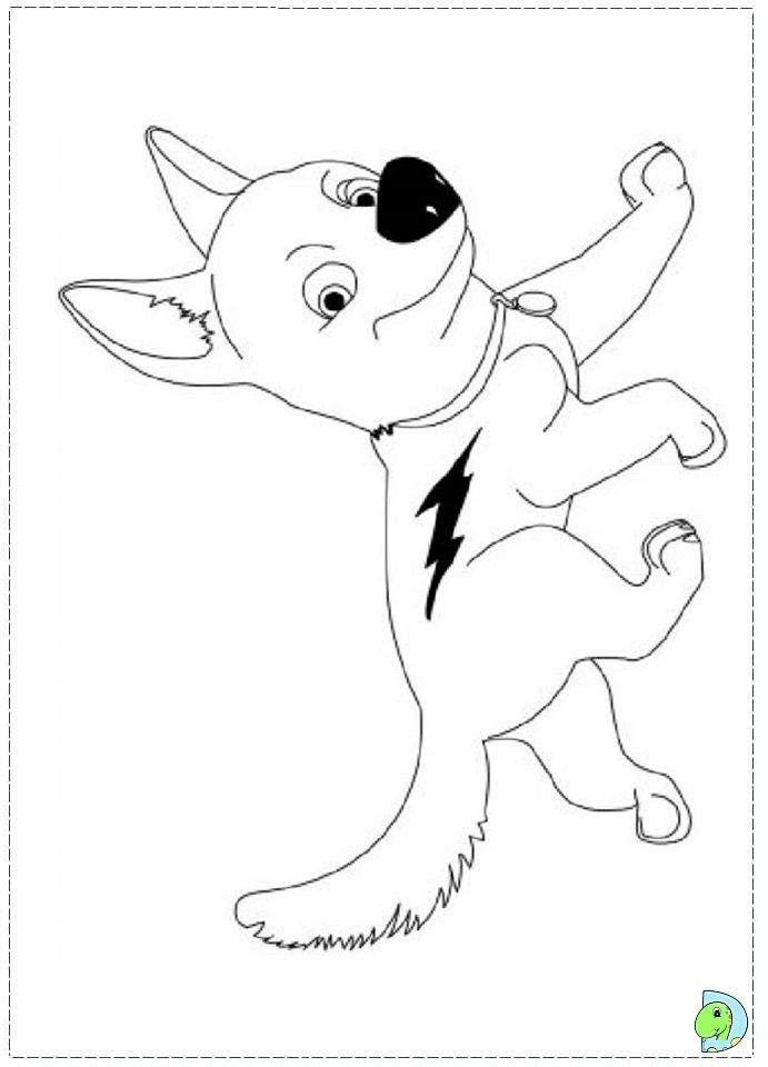 Bolt Coloring Page Movie Night 691x960 Bolt Coloring Page Movie Night