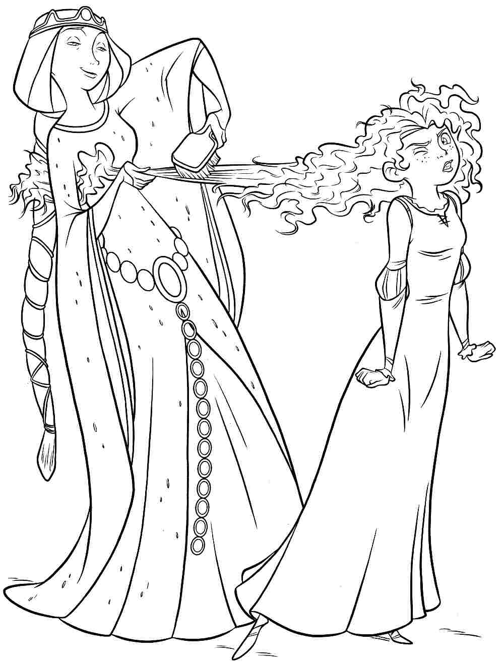 Merida Coloring Pages 996x1326 Merida Coloring Pages