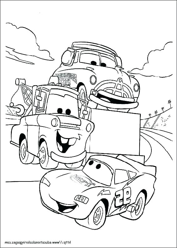 Free Disney Cars Coloring Pages Coloring Car Pages Lightning Free 567x794 Free Disney Cars Coloring Pages Coloring Car Pages Lightning Free