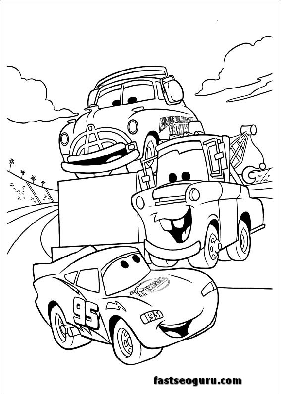 Doc Tow Mater And Mcqueen Coloring Page Art Drawings 567x794 Doc Tow Mater And Mcqueen Coloring Page Art Drawings