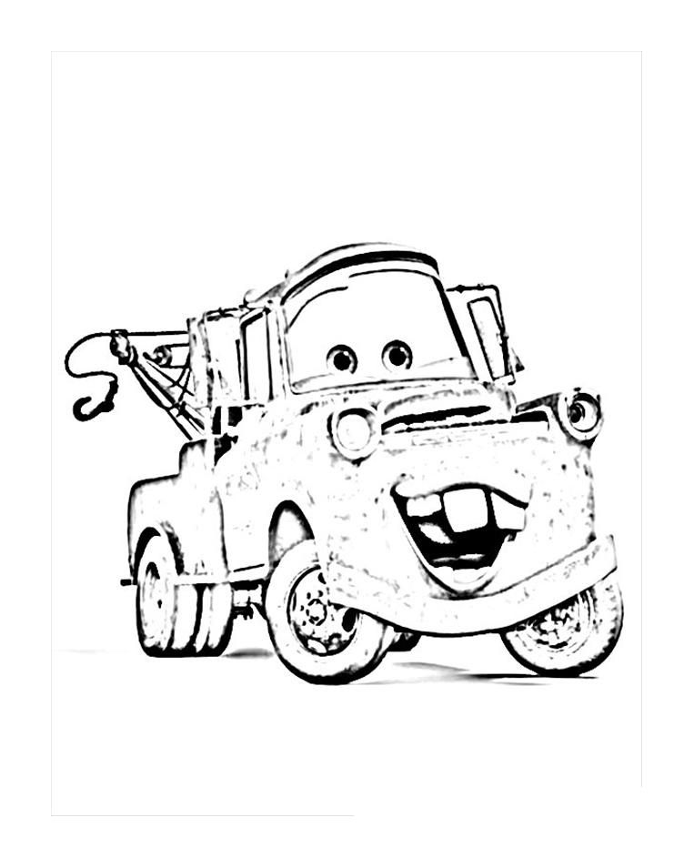 Disney Cars Mater Coloring Pages
